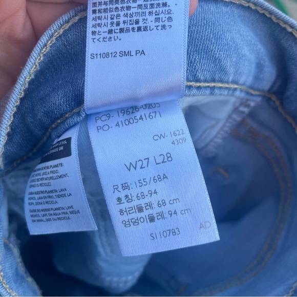 Levis Women’s 311 Shaping Skinny W27 L28 Blue Denim‎ Jeans Pants Mid Rise - Picture 6 of 6